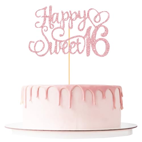 Sweet 16 Cake Topper, Happy Sweet 16 Cake Topper Sweet 16 Cake Topper, Happy Sweet 16 Cake Topper von YOOBABOO