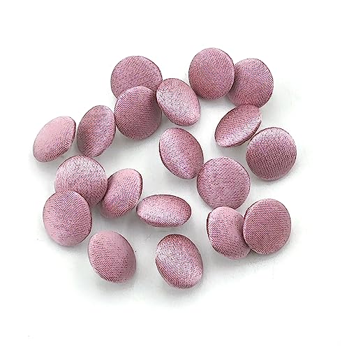 YOOGCORETT 30 Stück rosa Satin-Stoffknöpfe mit Schaft für Brautkleiderknöpfe, DIY-Nähen, handgefertigte Scrapbooking, Dekorationen, 12,5 mm, Hautfarben YOOGCORETT 30 Stück rosa Satin-Stoffknöpfe mit Schaft für Brautkleiderknöpfe, DIY-Nähen, handgefertigte Scrapbooking, Dekorationen, 12,5 mm, Hautfarben von YOOGCORETT