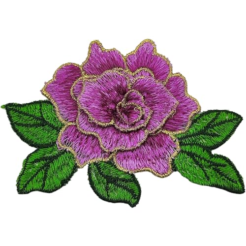 YOOGCORETT 5 Stück Rosen-Aufnäher, bestickt, zum Aufnähen, Blumenborten aus Spitze für Bastelarbeiten, Kleidung, Nähen, Taschen, Rosenrot, 10,9 x 7,6 cm YOOGCORETT 5 Stück Rosen-Aufnäher, bestickt, zum Aufnähen, Blumenborten aus Spitze für Bastelarbeiten, Kleidung, Nähen, Taschen, Rosenrot, 10,9 x 7,6 cm von YOOGCORETT
