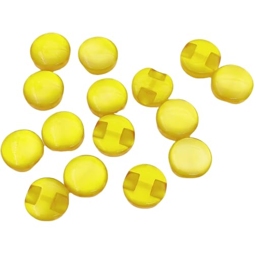 YOOGCORETT Bunte Nähknöpfe aus Kunstharz, 12,5 mm, für Bastelarbeiten, Scrapbooking, Kleidung, Nähzubehör, Gold, 100 Stück YOOGCORETT Bunte Nähknöpfe aus Kunstharz, 12,5 mm, für Bastelarbeiten, Scrapbooking, Kleidung, Nähzubehör, Gold, 100 Stück von YOOGCORETT