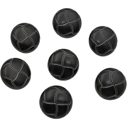 YOOGCORETT Nähknöpfe aus Kunstharz mit Schaft, für Bastelarbeiten, Scrapbooking, Kleidung, Zubehör, Schwarz, 15 mm, 50 Stück von YOOGCORETT