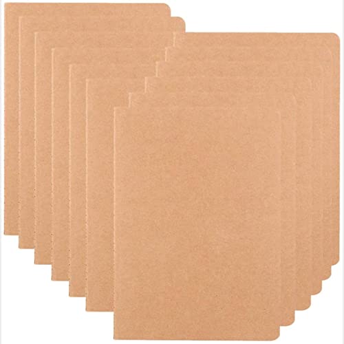 YOOMONA 12er Kraftpapier leeres Notizbuch, ungefütterte Tagebücher, Skizzenbücher für das Klassenzimmer, Gastgeschenke, Kraft Cover von YOOMONA