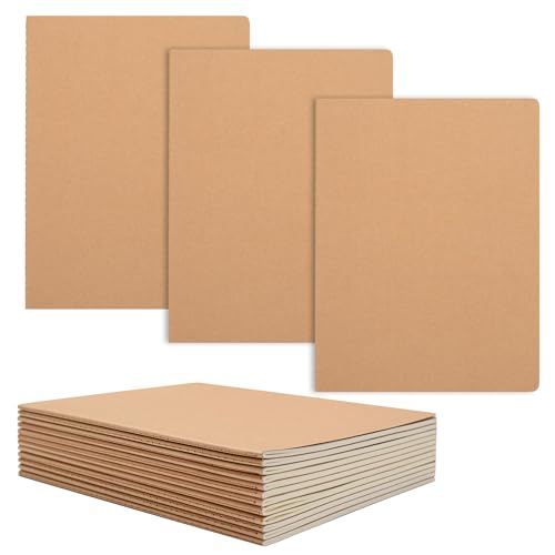 YOOMONA 15er Kraftpapier leeres B5 Notizbuch, ungefütterte Tagebücher, Skizzenbücher für das Klassenzimmer, Gastgeschenke, Kraft Cover YOOMONA 15er Kraftpapier leeres B5 Notizbuch, ungefütterte Tagebücher, Skizzenbücher für das Klassenzimmer, Gastgeschenke, Kraft Cover von YOOMONA