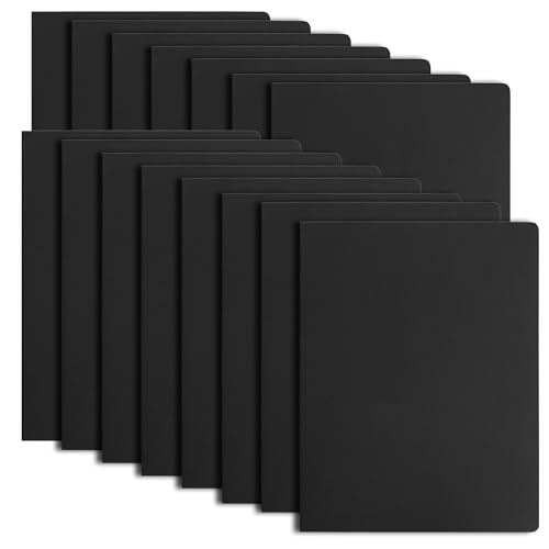 YOOMONA 15er Schwarz Blanko B5 Notizbuch, ungefütterte Tagebücher, Skizzenbücher für das Klassenzimmer, Gastgeschenke, 19.3x25.5 cm，Schwarz Cover von YOOMONA