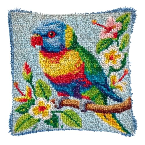 YOOTOM Knüpfhaken Kissen Kits für Kinder,DIY Knüpfteppich Zum Selber Knüpf-Sets Kissenbezug Teppich Stickerei Set,Christmas Latch Hook Kits 43x43cm YOOTOM Knüpfhaken Kissen Kits für Kinder,DIY Knüpfteppich Zum Selber Knüpf-Sets Kissenbezug Teppich Stickerei Set,Christmas Latch Hook Kits 43x43cm von YOOTOM