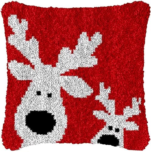 YOOTOM Knüpfhaken Kissen Kits für Kinder oder Anfänger Erwachsene DIY Knüpfteppich Zum Selber Knüpf-Sets Kissenbezug Teppich Stickerei Set,Häkelleinwand Vorgedrucktes Muster,43x43cm YOOTOM Knüpfhaken Kissen Kits für Kinder oder Anfänger Erwachsene DIY Knüpfteppich Zum Selber Knüpf-Sets Kissenbezug Teppich Stickerei Set,Häkelleinwand Vorgedrucktes Muster,43x43cm von YOOTOM