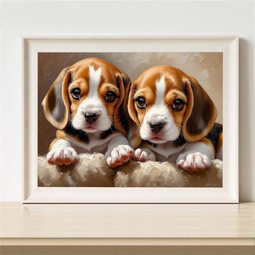 5D Diamond Painting Tier Diamant Painting Bilder Hund Diamanten Malerei Stickerei Kreuzstich Set, DIY Vollbohrer Diamant Malerei Kinder Bastelset Mädchen Geschenke, für Haus Wanddeko 80x60cm M-580 5D Diamond Painting Tier Diamant Painting Bilder Hund Diamanten Malerei Stickerei Kreuzstich Set, DIY Vollbohrer Diamant Malerei Kinder Bastelset Mädchen Geschenke, für Haus Wanddeko 80x60cm M-580 von YOOYLLCY