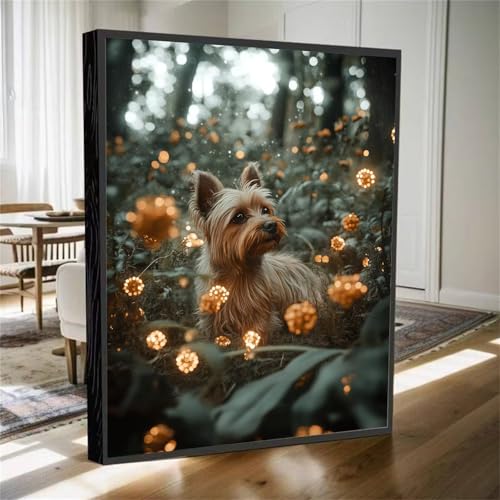 5D Diamond Painting Tier Diamant Painting Bilder Hund Diamanten Malerei Stickerei Kreuzstich Set, DIY Vollbohrer Diamant Malerei Kinder Bastelset Mädchen Geschenke, für Haus Wanddeko 80x60cm M-584 5D Diamond Painting Tier Diamant Painting Bilder Hund Diamanten Malerei Stickerei Kreuzstich Set, DIY Vollbohrer Diamant Malerei Kinder Bastelset Mädchen Geschenke, für Haus Wanddeko 80x60cm M-584 von YOOYLLCY