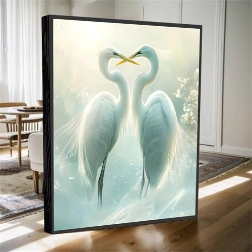 5D Diamond Painting Tier Diamant Painting Bilder Pelikane Diamanten Malerei Stickerei Kreuzstich Set, DIY Vollbohrer Diamant Malerei Kinder Bastelset Mädchen Geschenke, für Haus Wanddeko 80x60cm M-609 von YOOYLLCY