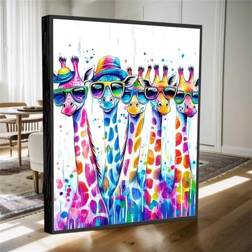 5D Diamond Painting Tier Diamant Painting Bilder Reh Diamanten Malerei Stickerei Kreuzstich Set, DIY Vollbohrer Diamant Malerei Kinder Bastelset Mädchen Geschenke, für Haus Wanddeko 80x60cm M-600 5D Diamond Painting Tier Diamant Painting Bilder Reh Diamanten Malerei Stickerei Kreuzstich Set, DIY Vollbohrer Diamant Malerei Kinder Bastelset Mädchen Geschenke, für Haus Wanddeko 80x60cm M-600 von YOOYLLCY