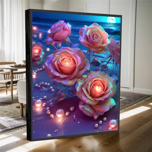 5D Diamond Painting Traum Diamant Painting Bilder Rose Diamanten Malerei Stickerei Kreuzstich Set, DIY Vollbohrer Diamant Malerei Kinder Bastelset Mädchen Geschenke, für Haus Wanddeko 80x60cm M-821 5D Diamond Painting Traum Diamant Painting Bilder Rose Diamanten Malerei Stickerei Kreuzstich Set, DIY Vollbohrer Diamant Malerei Kinder Bastelset Mädchen Geschenke, für Haus Wanddeko 80x60cm M-821 von YOOYLLCY