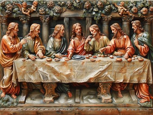 Das letzte Abendmahl Diamond Painting Erwachsene, 5D Diamant Painting Mann Bilder Kinder, DIY Diamanten Malerei Stickerei Kreuzstich Basteln Mädchen 10 Jahre Geschenke Home Wand Dekor 40x50 cm K-195 Das letzte Abendmahl Diamond Painting Erwachsene, 5D Diamant Painting Mann Bilder Kinder, DIY Diamanten Malerei Stickerei Kreuzstich Basteln Mädchen 10 Jahre Geschenke Home Wand Dekor 40x50 cm K-195 von YOOYLLCY
