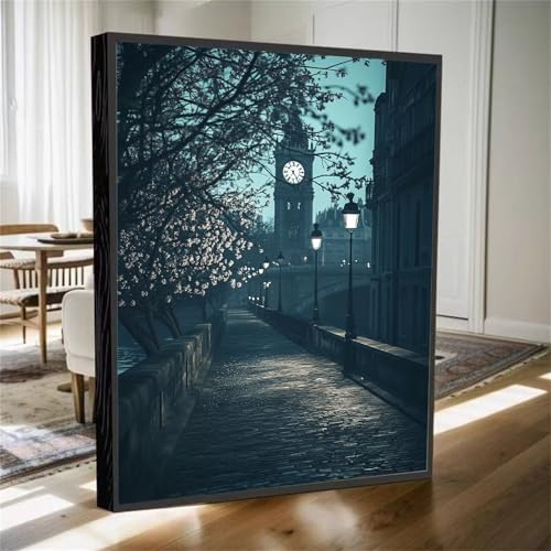 Diamond Painting Big Ben Diamant Painting Bilder Kinder Landschaft Diamant Malerei Set, DIY Mosaikherstellung Bastelset Erwachsene, 5D Diamantmalerei Bilder Arts für Home Wand Décor 30x20cm M-563 von YOOYLLCY