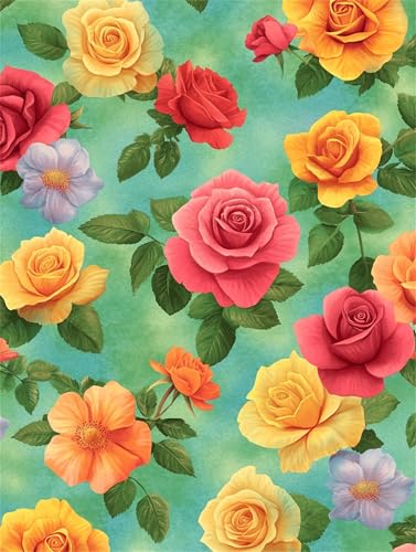 Diamond Painting Blume Diamond Painting Kinder, Diamant Kunst Rose Diamant Malerei Set Cross Stickerei Malerei Set, DIY Bastelset Erwachsene Geschenke, für Wohnzimmer Deko Schlafzimmer 100x70 cm K-99 Diamond Painting Blume Diamond Painting Kinder, Diamant Kunst Rose Diamant Malerei Set Cross Stickerei Malerei Set, DIY Bastelset Erwachsene Geschenke, für Wohnzimmer Deko Schlafzimmer 100x70 cm K-99 von YOOYLLCY
