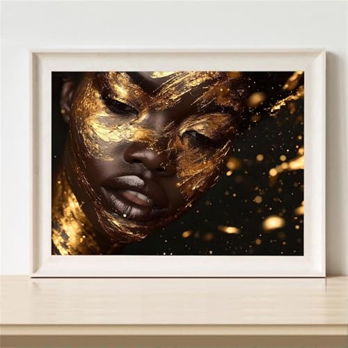 Diamond Painting Erwachsene, Diamant Painting Bilder Afrika Diamant Kunst Bilder Kinder Anfänger, 5D DIY Frau Vollbohrer Diamanten Malerei Stickerei Kreuzstich Geschenke Home Wand Dekor 70x50cm M-623 von YOOYLLCY