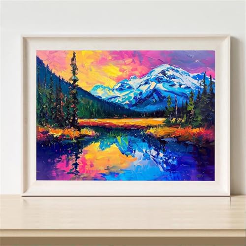 Diamond Painting Erwachsene, Diamant Painting Bilder Landschaft Diamant Kunst Bilder Kinder Anfänger, 5D DIY Abstrakt Diamanten Malerei Stickerei Kreuzstich Geschenke Home Wand Dekor 70x50cm M-629 von YOOYLLCY