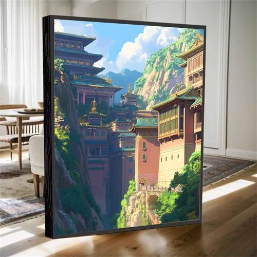 Diamond Painting Erwachsene, Diamant Painting Bilder Landschaft Diamant Kunst Bilder Kinder Anfänger, 5D DIY Architektur Diamanten Malerei Stickerei Kreuzstich Geschenke Home Wand Dekor 70x50cm M-631 von YOOYLLCY