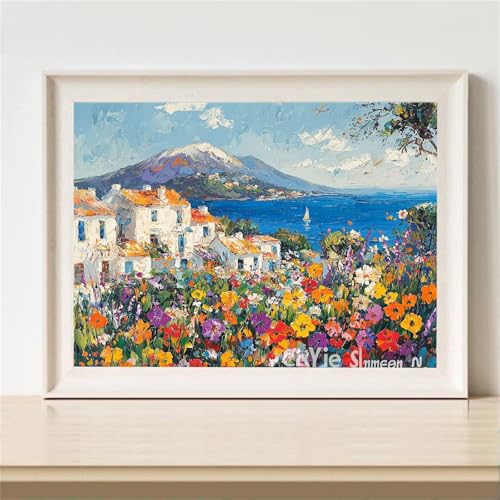 Diamond Painting Erwachsene, Diamant Painting Bilder Landschaft Diamant Kunst Bilder Kinder Anfänger, 5D DIY Küsten Diamanten Malerei Stickerei Kreuzstich Geschenke Home Wand Dekor 70x50cm M-633 von YOOYLLCY