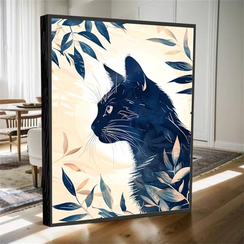 Diamond Painting Erwachsene, Diamant Painting Bilder Tier Diamant Kunst Bilder Kinder Anfänger, 5D DIY Schwarze Katze Diamanten Malerei Stickerei Kreuzstich Geschenke Home Wand Dekor 70x50cm M-587 Diamond Painting Erwachsene, Diamant Painting Bilder Tier Diamant Kunst Bilder Kinder Anfänger, 5D DIY Schwarze Katze Diamanten Malerei Stickerei Kreuzstich Geschenke Home Wand Dekor 70x50cm M-587 von YOOYLLCY
