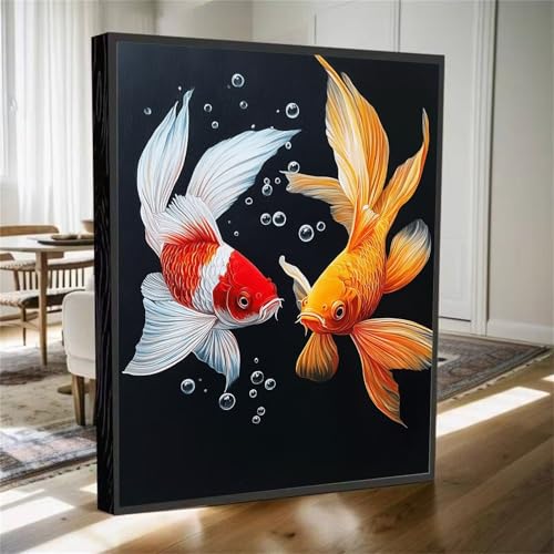 Diamond Painting Erwachsene, Diamant Painting Bilder Tier Diamant Kunst Bilder Kinder Anfänger, DIY Koi-Fisch Vollbohrer Diamanten Malerei Stickerei Kreuzstich Geschenke Home Wand Dekor 70x50cm M-591 Diamond Painting Erwachsene, Diamant Painting Bilder Tier Diamant Kunst Bilder Kinder Anfänger, DIY Koi-Fisch Vollbohrer Diamanten Malerei Stickerei Kreuzstich Geschenke Home Wand Dekor 70x50cm M-591 von YOOYLLCY