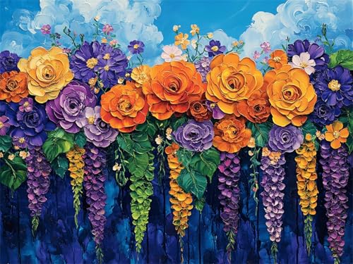 Diamond Painting Erwachsene Abstrakt Diamant Painting Bilder Blume 80x120 cm 5D Diamanten Malerei Stickerei Bastelset Kinder Zubehör, für Wand Dekoration, Weihnachtsgeschen Mädchen und Frauen K-530 Diamond Painting Erwachsene Abstrakt Diamant Painting Bilder Blume 80x120 cm 5D Diamanten Malerei Stickerei Bastelset Kinder Zubehör, für Wand Dekoration, Weihnachtsgeschen Mädchen und Frauen K-530 von YOOYLLCY