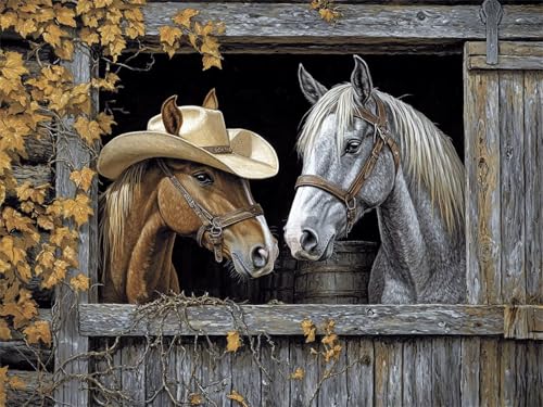 Diamond Painting Erwachsene Bauernhof Diamant Painting Bilder Pferd 80x120 cm 5D Diamanten Malerei Stickerei Bastelset Kinder Zubehör, für Wand Dekoration, Weihnachtsgeschen Mädchen und Frauen K-240 Diamond Painting Erwachsene Bauernhof Diamant Painting Bilder Pferd 80x120 cm 5D Diamanten Malerei Stickerei Bastelset Kinder Zubehör, für Wand Dekoration, Weihnachtsgeschen Mädchen und Frauen K-240 von YOOYLLCY