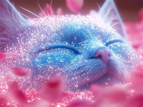 Diamond Painting Erwachsene Katze Diamant Painting Bilder Traum 30x40 cm Diamanten Malerei Stickerei Bastelset Kinder Zubehör, für Wand Dekoration, Weihnachtsgeschen 8-10 Jahre Mädchen und Frauen K-14 Diamond Painting Erwachsene Katze Diamant Painting Bilder Traum 30x40 cm Diamanten Malerei Stickerei Bastelset Kinder Zubehör, für Wand Dekoration, Weihnachtsgeschen 8-10 Jahre Mädchen und Frauen K-14 von YOOYLLCY