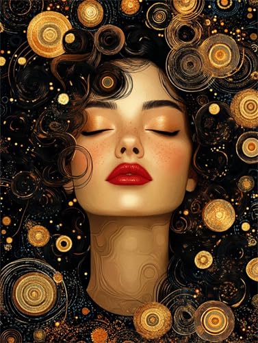 Diamond Painting Erwachsene Klimt Diamant Painting Bilder Frau 30x40 cm 5D Diamanten Malerei Stickerei Bastelset Kinder, für Wand Dekoration, Weihnachtsgeschen 8-10 Jahre Mädchen und Frauen K-7784 von YOOYLLCY
