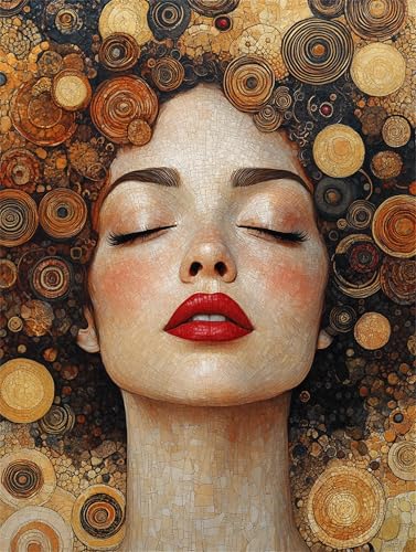 Diamond Painting Erwachsene Klimt Diamant Painting Bilder Frau 50x70 cm Diamanten Malerei Stickerei Bastelset Kinder Zubehör, für Wand Dekoration, Weihnachtsgeschen 8-10 Jahre Mädchen und Frauen K-637 Diamond Painting Erwachsene Klimt Diamant Painting Bilder Frau 50x70 cm Diamanten Malerei Stickerei Bastelset Kinder Zubehör, für Wand Dekoration, Weihnachtsgeschen 8-10 Jahre Mädchen und Frauen K-637 von YOOYLLCY