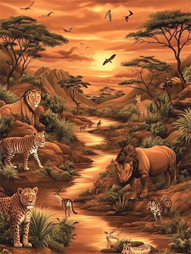 Diamond Painting Erwachsene Landschaft Diamant Painting Bilder Tier 80x120 cm 5D Diamanten Malerei Stickerei Bastelset Kinder Zubehör, für Wand Dekoration, Weihnachtsgeschen Mädchen und Frauen K-8890 Diamond Painting Erwachsene Landschaft Diamant Painting Bilder Tier 80x120 cm 5D Diamanten Malerei Stickerei Bastelset Kinder Zubehör, für Wand Dekoration, Weihnachtsgeschen Mädchen und Frauen K-8890 von YOOYLLCY