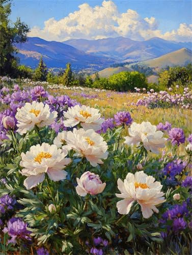 Diamond Painting Erwachsene Pfingstrose Diamant Painting Bilder Blume 30x40 cm 5D Diamanten Malerei Stickerei Bastelset Kinder Zubehör, für Wand Dekoration, Weihnachtsgeschen Mädchen und Frauen K-8804 Diamond Painting Erwachsene Pfingstrose Diamant Painting Bilder Blume 30x40 cm 5D Diamanten Malerei Stickerei Bastelset Kinder Zubehör, für Wand Dekoration, Weihnachtsgeschen Mädchen und Frauen K-8804 von YOOYLLCY