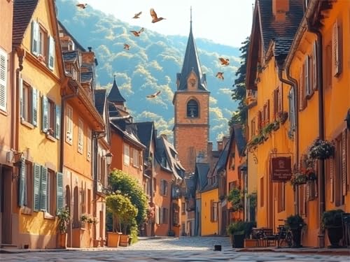 Diamond Painting Erwachsene Straße Diamant Painting Bilder Landschaft 80x120 cm 5D Diamanten Malerei Stickerei Bastelset Kinder Zubehör, für Wand Dekoration, Weihnachtsgeschen Mädchen und Frauen K-980 Diamond Painting Erwachsene Straße Diamant Painting Bilder Landschaft 80x120 cm 5D Diamanten Malerei Stickerei Bastelset Kinder Zubehör, für Wand Dekoration, Weihnachtsgeschen Mädchen und Frauen K-980 von YOOYLLCY