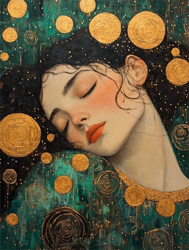 Diamond Painting Klimt Diamond Painting Kinder, Diamant Kunst Frau Diamant Malerei Set Cross Stickerei Malerei Set, DIY Bastelset Erwachsene Geschenke, für Wohnzimmer Deko Schlafzimmer 30x20 cm K-703 Diamond Painting Klimt Diamond Painting Kinder, Diamant Kunst Frau Diamant Malerei Set Cross Stickerei Malerei Set, DIY Bastelset Erwachsene Geschenke, für Wohnzimmer Deko Schlafzimmer 30x20 cm K-703 von YOOYLLCY