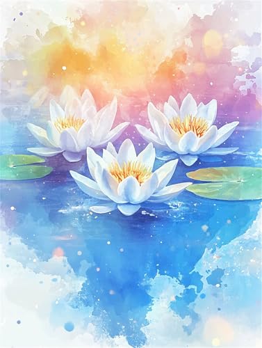 Diamond Painting Lotus Diamond Painting Kinder, 5D Diamant Kunst Abstrakt Diamant Malerei Set Cross Stickerei Malerei Set, DIY Bastelset Erwachsene Geschenke, für Wohnzimmer Deko 100x70 cm K-189 Diamond Painting Lotus Diamond Painting Kinder, 5D Diamant Kunst Abstrakt Diamant Malerei Set Cross Stickerei Malerei Set, DIY Bastelset Erwachsene Geschenke, für Wohnzimmer Deko 100x70 cm K-189 von YOOYLLCY