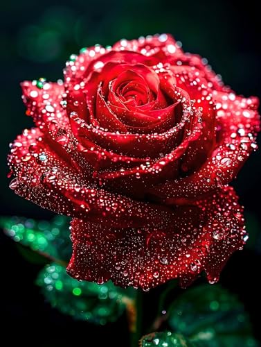 Diamond Painting Rose Diamond Painting Kinder, Diamant Kunst Blume Diamant Malerei Set Cross Stickerei Malerei Set, DIY Bastelset Erwachsene Geschenke, für Wohnzimmer Deko Schlafzimmer 30x20 cm K-733 Diamond Painting Rose Diamond Painting Kinder, Diamant Kunst Blume Diamant Malerei Set Cross Stickerei Malerei Set, DIY Bastelset Erwachsene Geschenke, für Wohnzimmer Deko Schlafzimmer 30x20 cm K-733 von YOOYLLCY