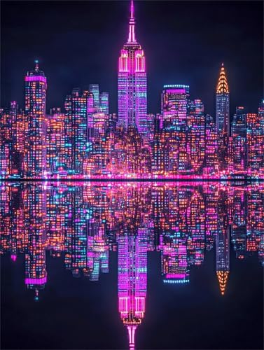 Diamond Painting Stadt Diamond Painting Kinder, 5D Diamant Kunst Nachtansicht Diamant Malerei Set Cross Stickerei Malerei Set, DIY Bastelset Erwachsene Geschenke, für Wohnzimmer Deko 100x70 cm K-9 Diamond Painting Stadt Diamond Painting Kinder, 5D Diamant Kunst Nachtansicht Diamant Malerei Set Cross Stickerei Malerei Set, DIY Bastelset Erwachsene Geschenke, für Wohnzimmer Deko 100x70 cm K-9 von YOOYLLCY