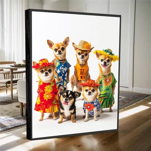 Diamond Painting Tier Diamant Painting Bilder Kinder Hund Diamant Malerei Set, DIY Mosaikherstellung Bastelset Erwachsene, 5D Diamantmalerei Bilder Arts als Geschenk für Home Wand Décor 100x70cm M-581 von YOOYLLCY