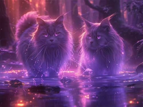 Diamond Painting Traum Diamond Painting Kinder, 5D Diamant Kunst Katze Diamant Malerei Set Cross Stickerei Malerei Set, Bastelset Erwachsene Geschenke, für Wohnzimmer Deko Schlafzimmer 100x70 cm K-449 Diamond Painting Traum Diamond Painting Kinder, 5D Diamant Kunst Katze Diamant Malerei Set Cross Stickerei Malerei Set, Bastelset Erwachsene Geschenke, für Wohnzimmer Deko Schlafzimmer 100x70 cm K-449 von YOOYLLCY