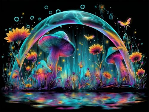 Diamond Painting Traum Diamond Painting Kinder, Diamant Kunst Pilz Diamant Malerei Set Cross Stickerei Malerei Set, DIY Bastelset Erwachsene Geschenke, für Wohnzimmer Deko Schlafzimmer 60x45 cm K-456 Diamond Painting Traum Diamond Painting Kinder, Diamant Kunst Pilz Diamant Malerei Set Cross Stickerei Malerei Set, DIY Bastelset Erwachsene Geschenke, für Wohnzimmer Deko Schlafzimmer 60x45 cm K-456 von YOOYLLCY
