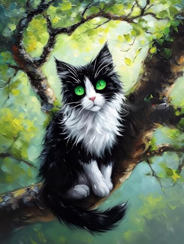 Katze Diamond Painting Erwachsene, 5D Diamant Painting Baum Bilder Kinder, DIY Vollbohrer Diamanten Malerei Stickerei Kreuzstich Basteln Mädchen 10 Jahre Geschenke Home Wand Dekor 60x80 cm K-548 Katze Diamond Painting Erwachsene, 5D Diamant Painting Baum Bilder Kinder, DIY Vollbohrer Diamanten Malerei Stickerei Kreuzstich Basteln Mädchen 10 Jahre Geschenke Home Wand Dekor 60x80 cm K-548 von YOOYLLCY
