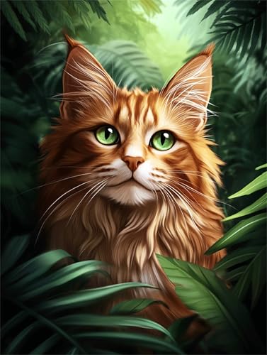 Katze Diamond Painting Erwachsene, 5D Diamant Painting Tier Bilder Kinder, DIY Vollbohrer Diamanten Malerei Stickerei Kreuzstich Basteln Mädchen 10 Jahre Geschenke Home Wand Dekor 40x50 cm K-8685 Katze Diamond Painting Erwachsene, 5D Diamant Painting Tier Bilder Kinder, DIY Vollbohrer Diamanten Malerei Stickerei Kreuzstich Basteln Mädchen 10 Jahre Geschenke Home Wand Dekor 40x50 cm K-8685 von YOOYLLCY