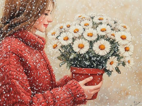 Mädchen Diamond Painting Erwachsene, 5D Diamant Painting Gänseblümchen Bilder Kinder, DIY Vollbohrer Diamanten Malerei Stickerei Kreuzstich Basteln 10 Jahre Geschenke Home Wand Dekor 40x50 cm K-265 Mädchen Diamond Painting Erwachsene, 5D Diamant Painting Gänseblümchen Bilder Kinder, DIY Vollbohrer Diamanten Malerei Stickerei Kreuzstich Basteln 10 Jahre Geschenke Home Wand Dekor 40x50 cm K-265 von YOOYLLCY
