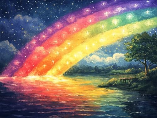 Regenbogen Diamond Painting Erwachsene, 5D Diamant Painting See Bilder Kinder, DIY Vollbohrer Diamanten Malerei Stickerei Kreuzstich Basteln Mädchen 10 Jahre Geschenke Home Wand Dekor 10x15 cm K-9412 Regenbogen Diamond Painting Erwachsene, 5D Diamant Painting See Bilder Kinder, DIY Vollbohrer Diamanten Malerei Stickerei Kreuzstich Basteln Mädchen 10 Jahre Geschenke Home Wand Dekor 10x15 cm K-9412 von YOOYLLCY