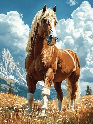 Tier Diamond Painting Erwachsene, 5D Diamant Painting Pferd Bilder Kinder, DIY Vollbohrer Diamanten Malerei Stickerei Kreuzstich Basteln Mädchen 10 Jahre Geschenke Home Wand Dekor 60x80 cm K-478 Tier Diamond Painting Erwachsene, 5D Diamant Painting Pferd Bilder Kinder, DIY Vollbohrer Diamanten Malerei Stickerei Kreuzstich Basteln Mädchen 10 Jahre Geschenke Home Wand Dekor 60x80 cm K-478 von YOOYLLCY
