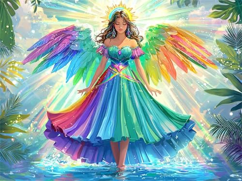 Traum Diamond Painting Erwachsene, 5D Diamant Painting Engel Bilder Kinder, DIY Vollbohrer Diamanten Malerei Stickerei Kreuzstich Basteln Mädchen 10 Jahre Geschenke Home Wand Dekor 60x80 cm K-888 Traum Diamond Painting Erwachsene, 5D Diamant Painting Engel Bilder Kinder, DIY Vollbohrer Diamanten Malerei Stickerei Kreuzstich Basteln Mädchen 10 Jahre Geschenke Home Wand Dekor 60x80 cm K-888 von YOOYLLCY