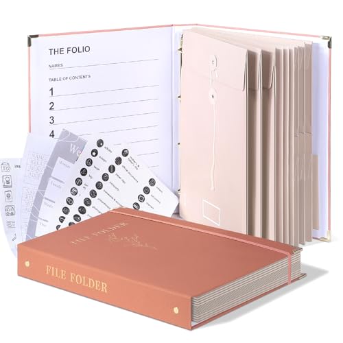 Organizer für wichtige Dokumente, Folio-Ordner mit Taschen, Fächermappe für wichtige Papiere, Notfallordner, Geburtsurkunden, Sozialversicherungskarten und Pässe, Anti-Verlust-Ordner Organizer für wichtige Dokumente, Folio-Ordner mit Taschen, Fächermappe für wichtige Papiere, Notfallordner, Geburtsurkunden, Sozialversicherungskarten und Pässe, Anti-Verlust-Ordner von YOPCDJ