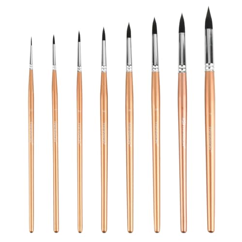 YOPEUC Aquarell Pinsel Set,Pinselset Acrylfarben,Künstlerpinsel im Set 8 Stück Verschiedene Größen für Künstler, Erwachsene und Kinder,Aquarellpinsel Set YOPEUC Aquarell Pinsel Set,Pinselset Acrylfarben,Künstlerpinsel im Set 8 Stück Verschiedene Größen für Künstler, Erwachsene und Kinder,Aquarellpinsel Set von YOPEUC