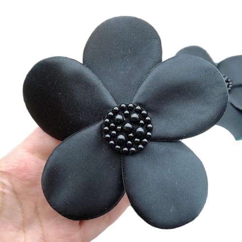 3D-Organza-Stoff, künstliche Rosenblumen, Aufnäher – 27 cm, Hochzeitskleid, Halsdekoration, DIY-Nähapplikation(Light green) von YOPI