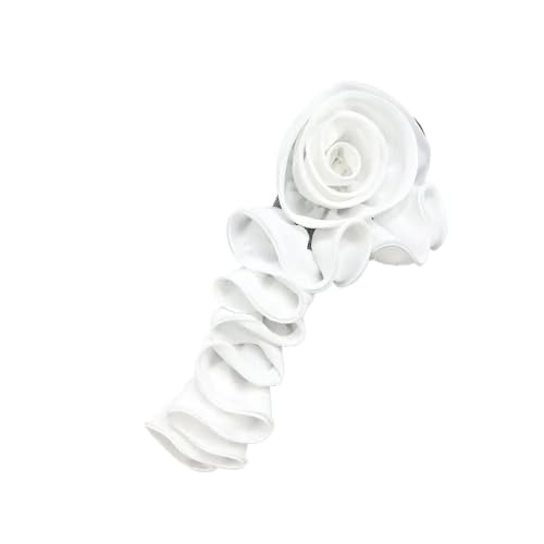 3D-Organza-Stoff, künstliche Rosenblumen, Aufnäher – 27 cm, Hochzeitskleid, Halsdekoration, DIY-Nähapplikation(Light purple) von YOPI
