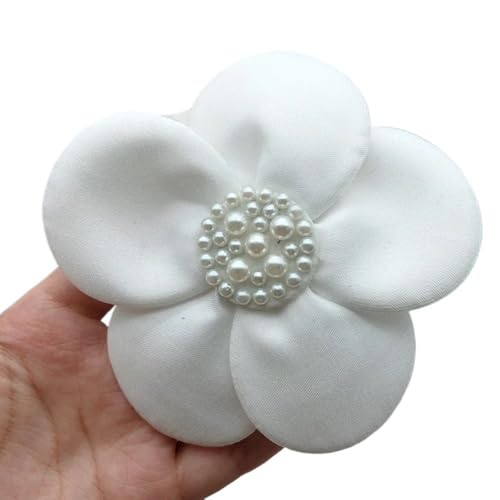 3D-Organza-Stoff, künstliche Rosenblumen, Aufnäher – 27 cm, Hochzeitskleid, Halsdekoration, DIY-Nähapplikation(Light yellow) von YOPI